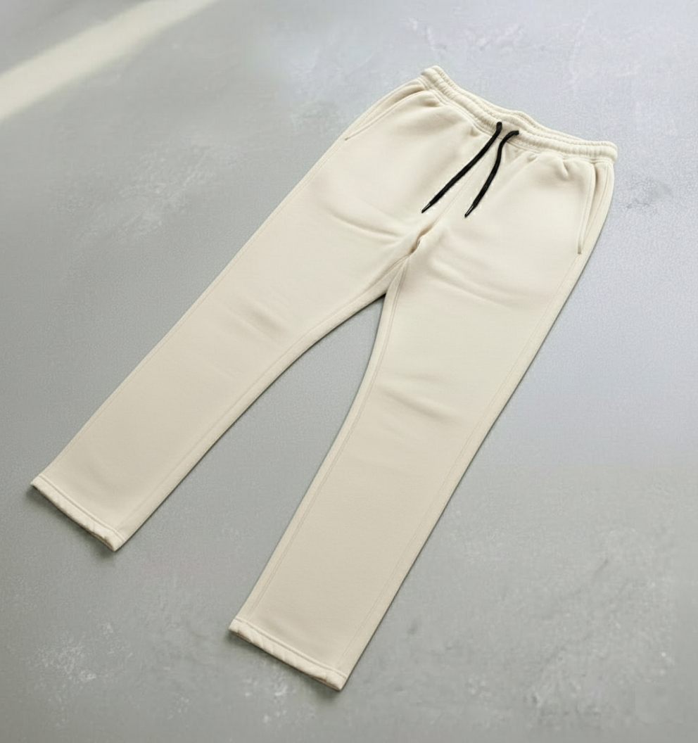Straight Leg Trousers - Cream (WINTERS)