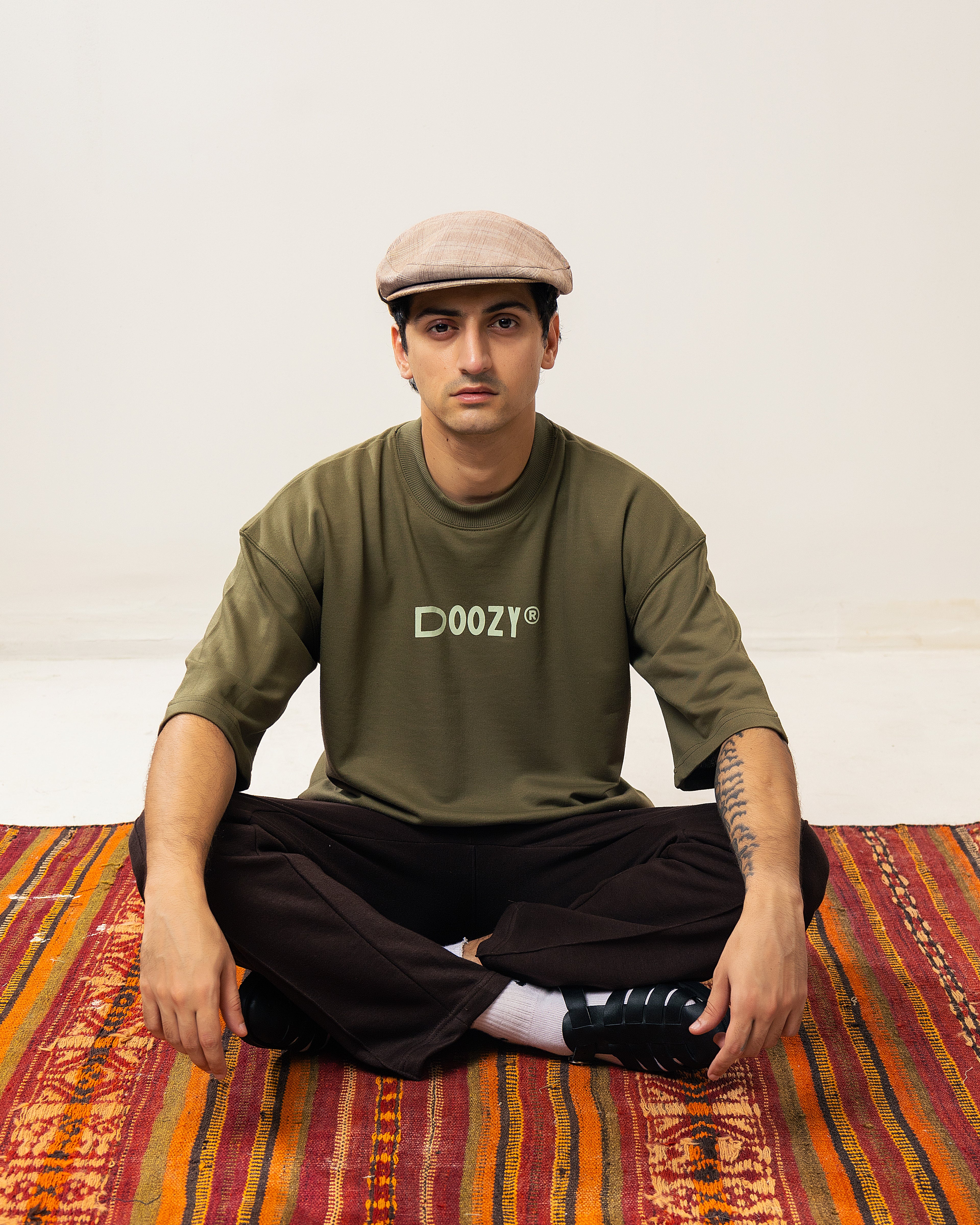The Money Boxy Fit Tee - Light Olive