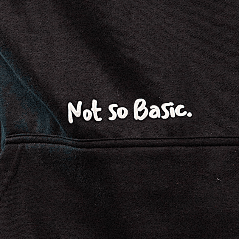 THE Not So Basic HOODIE - True Black