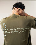 The Money Boxy Fit Tee - Light Olive