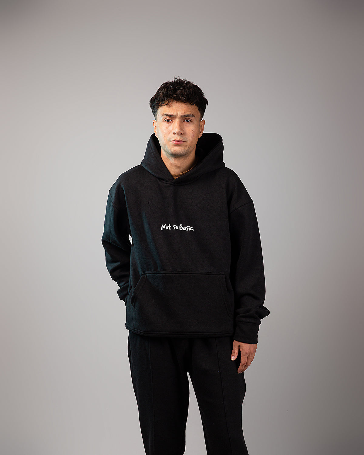The Not So Basic Oversized Hoodie - True Black