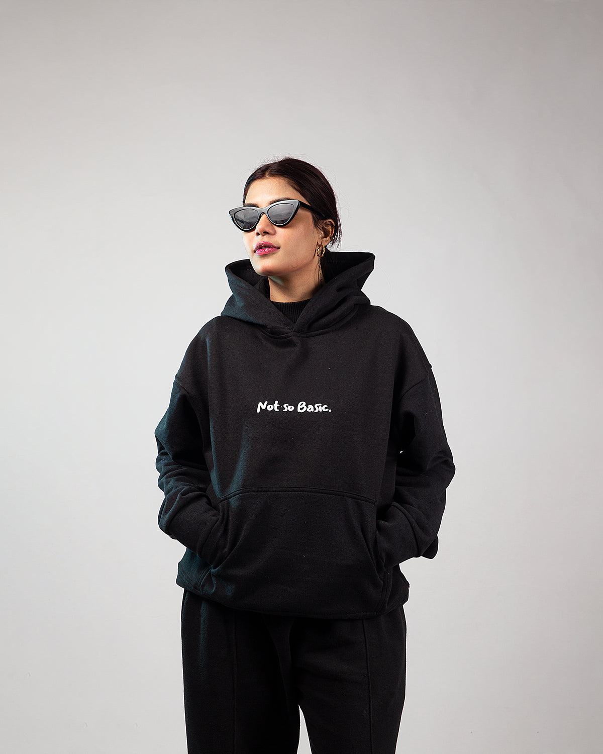 The Not So Basic Oversized Hoodie - True Black