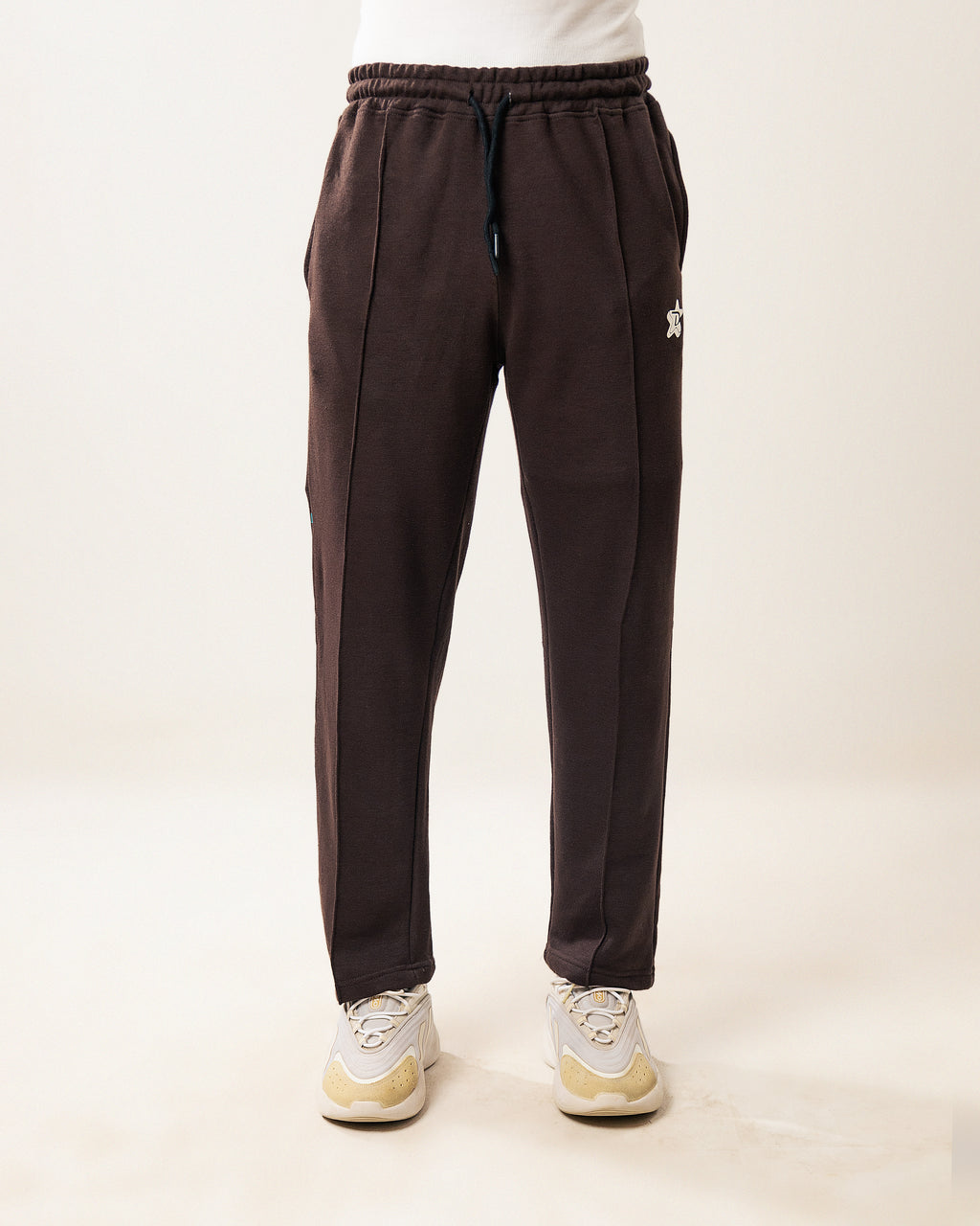 Everyday Pleated Lounge Pants - Mocha Brown