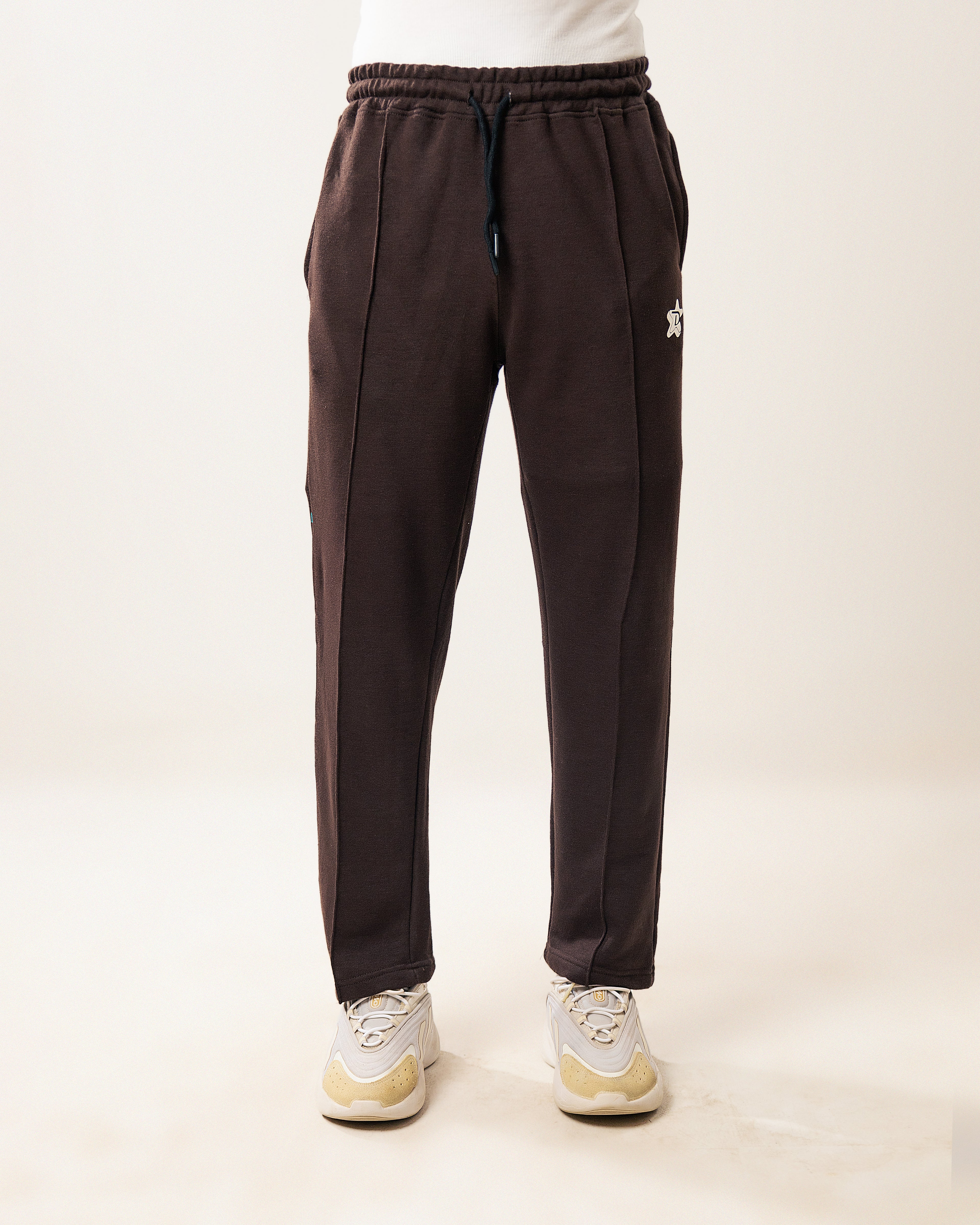 Everyday Pleated Lounge Pants - Mocha Brown