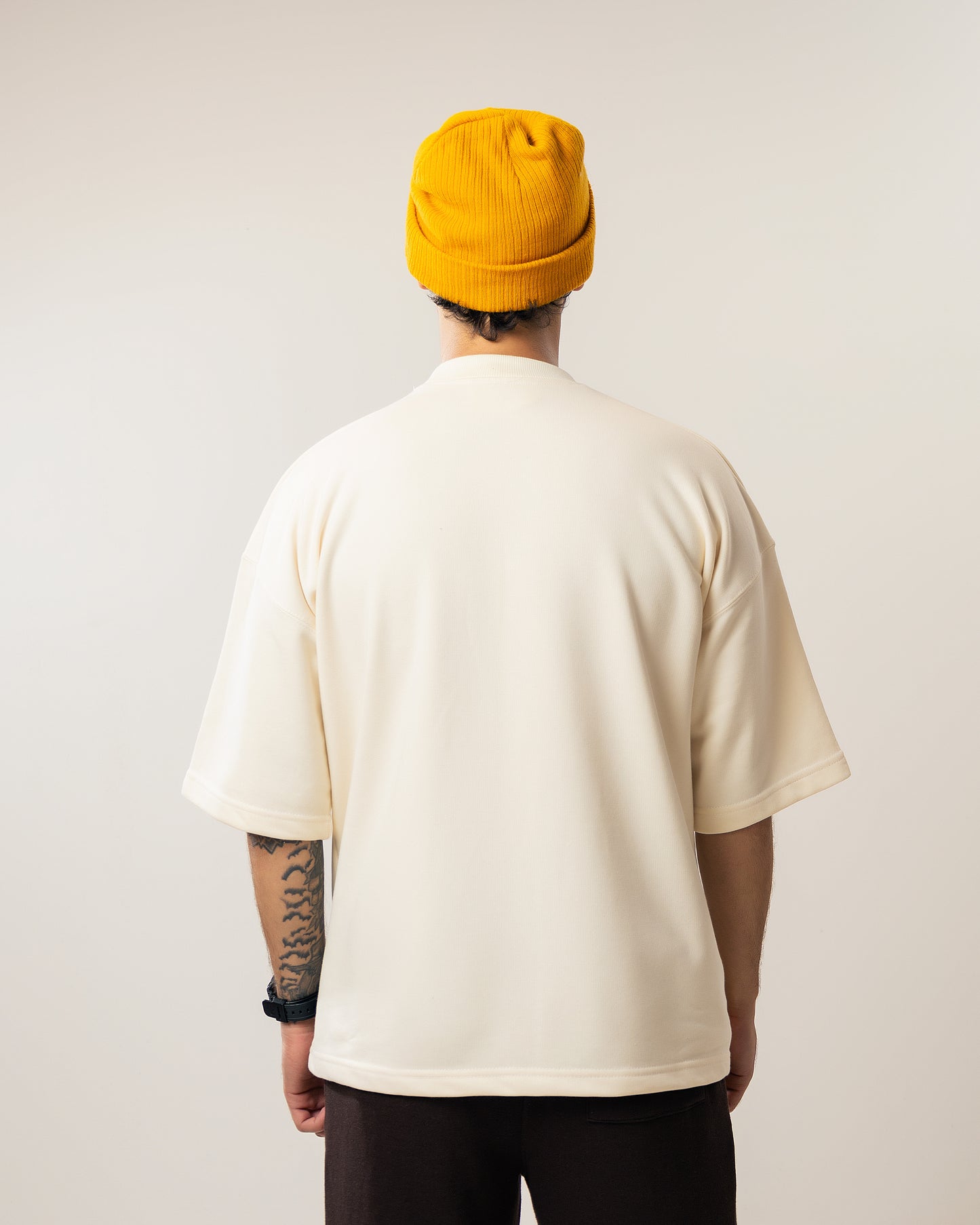 The 'I Made it' Boxy Oversized Tshirt - Oat Milk