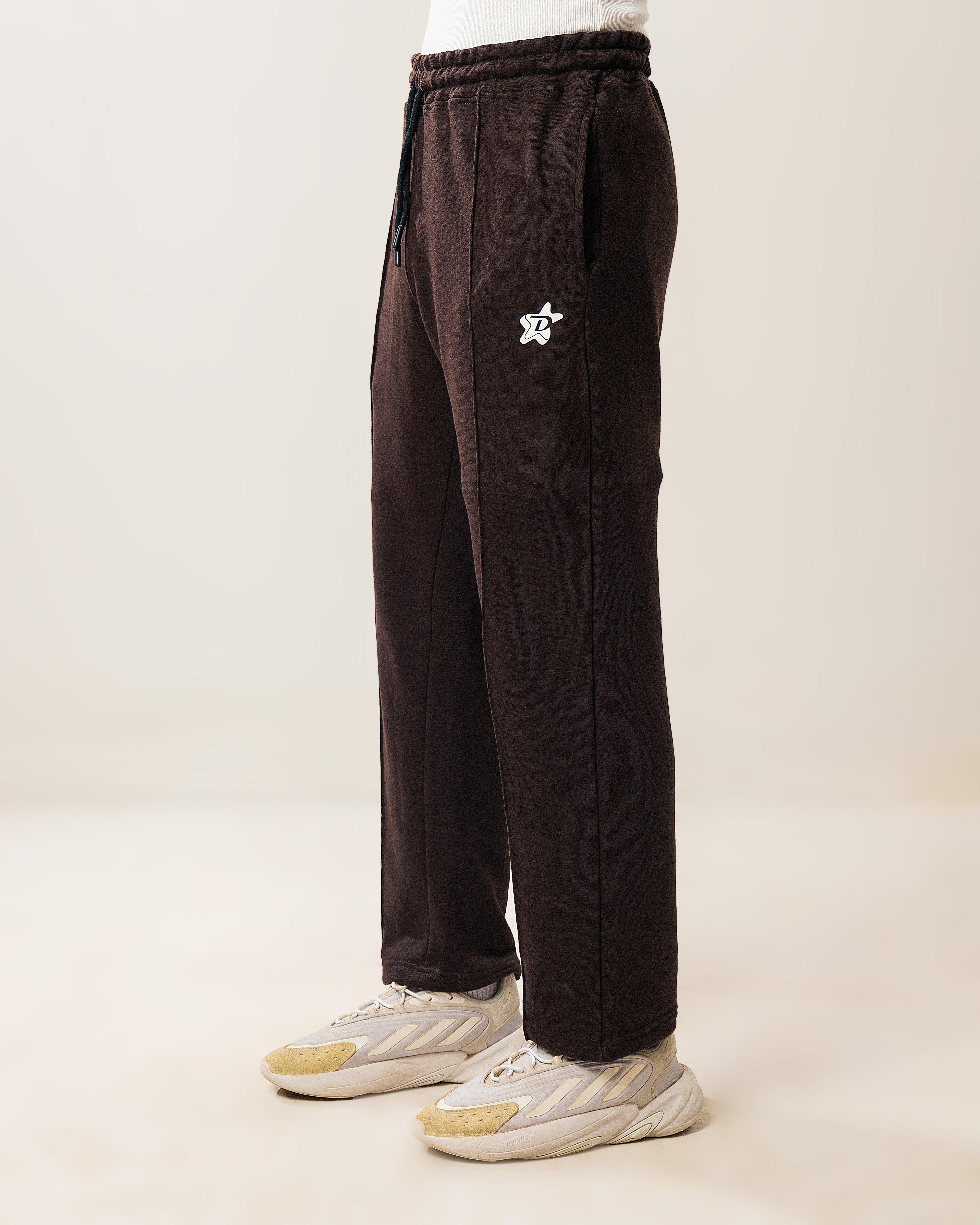 Everyday Pleated Lounge Pants - Mocha Brown