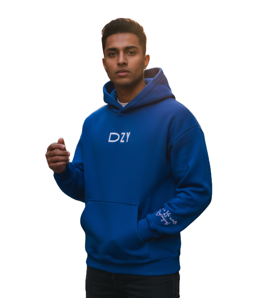 THE REPLAY HOODIE - Sapphire Blue