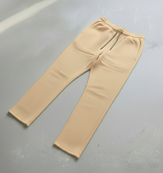 Straight Leg Trousers - Beige (WINTERS)