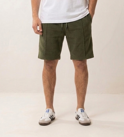 Everyday Pleated Shorts - Olive