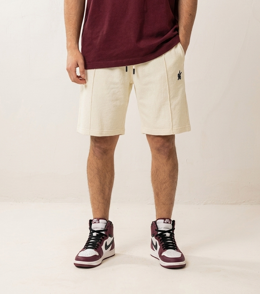 Everyday Pleated Shorts - Vanilla Creme