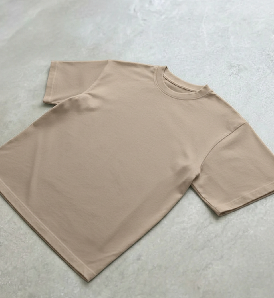 Essential Oversized Tee - Sand
