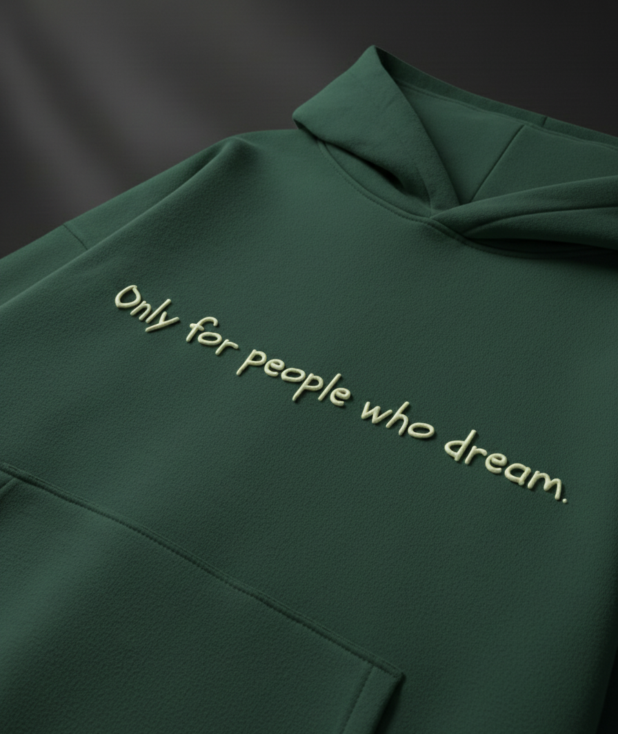 THE DREAMERS HOODIE - Bottle Green