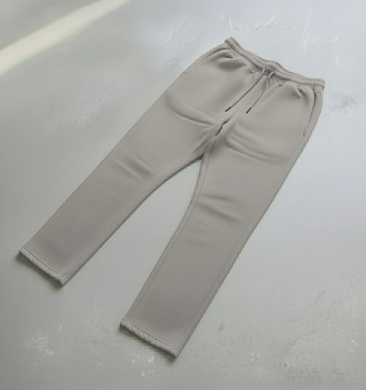 Straight Leg Trousers - Light Grey (WINTERS)