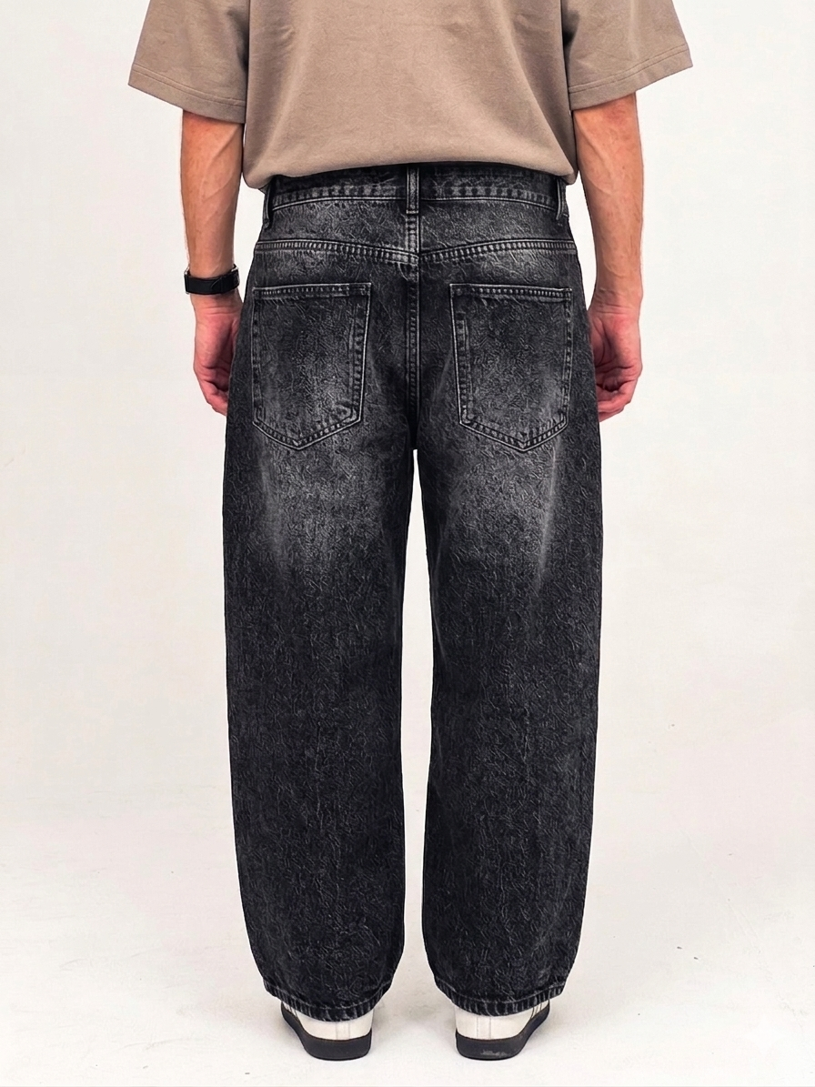 The Core Baggy Denim – Carbon Phantom