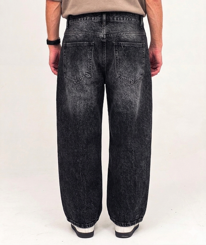 The Core Baggy Fit Denims - Carbon Phantom
