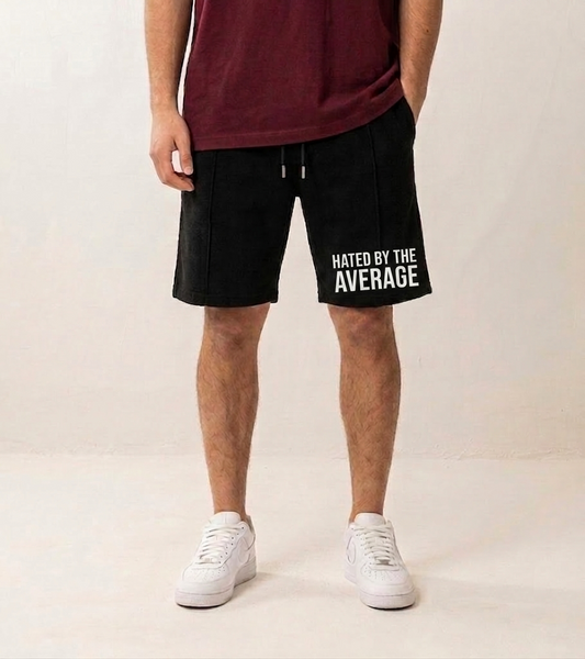 Hated by Average Relaxed Shorts - True Black