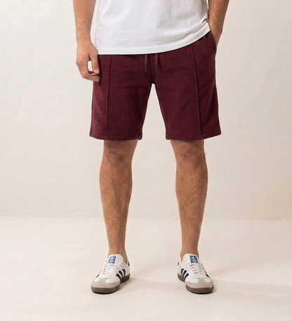 Everyday Pleated Shorts - Dark Cherry