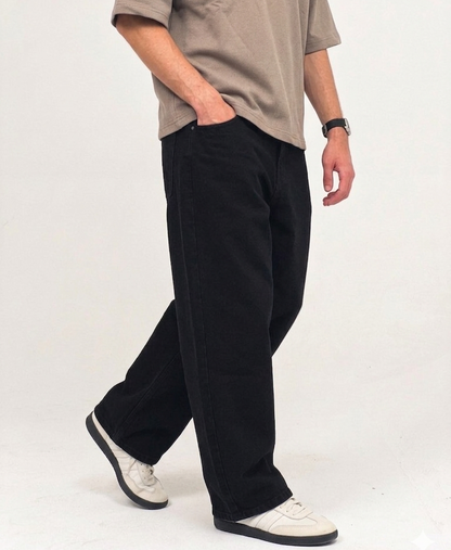 The Core Baggy Fit Denims - Onyx