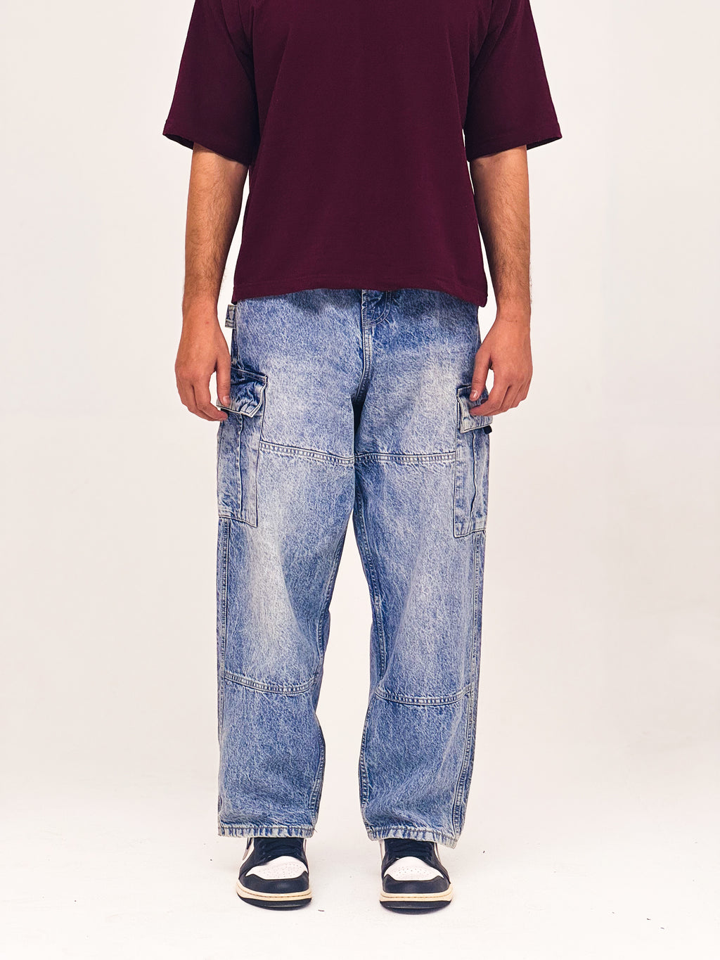 The Classic Utility Cargo Denim – Vintage Wash