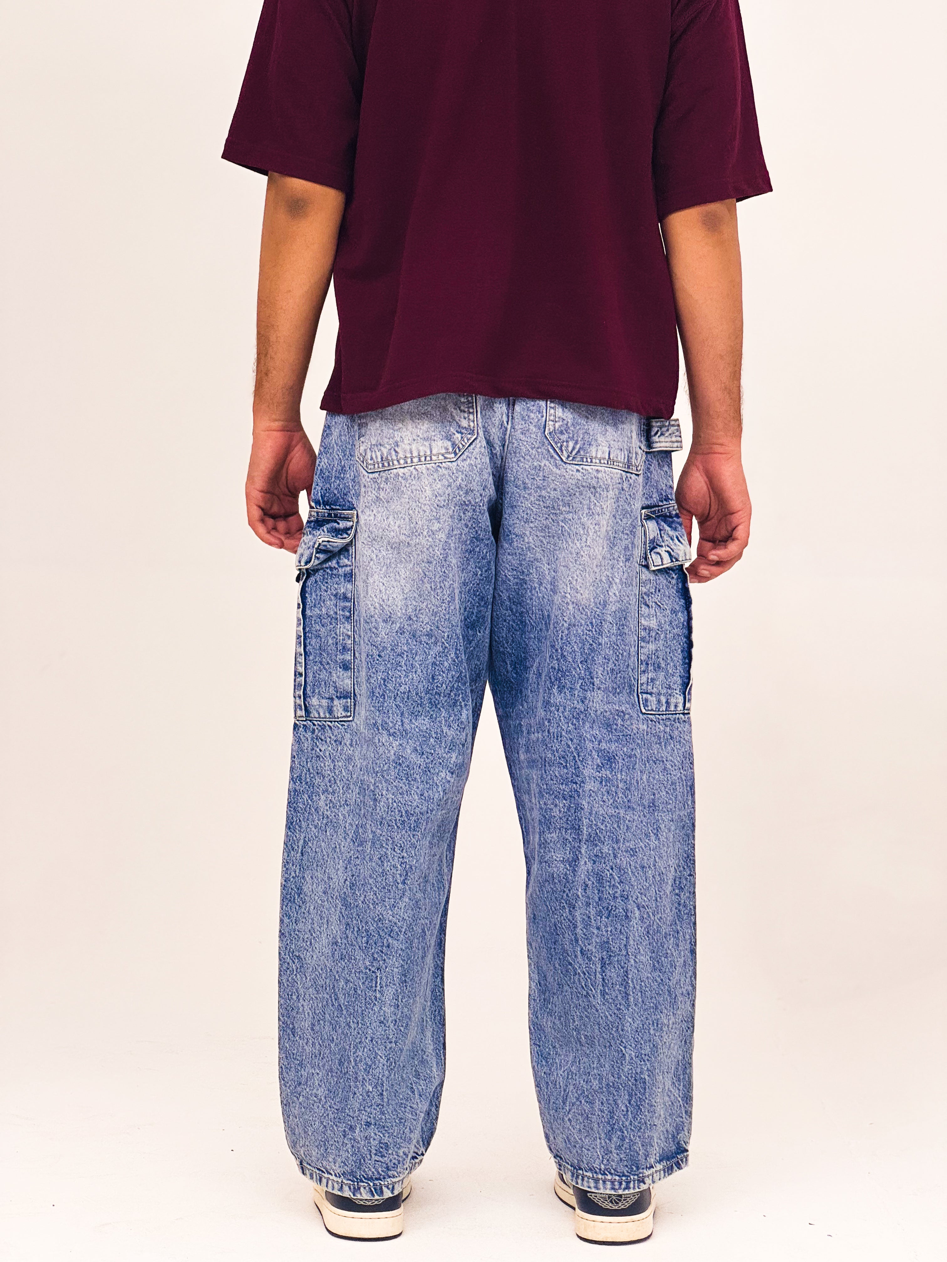 The Classic Utility Cargo Denim – Vintage Wash