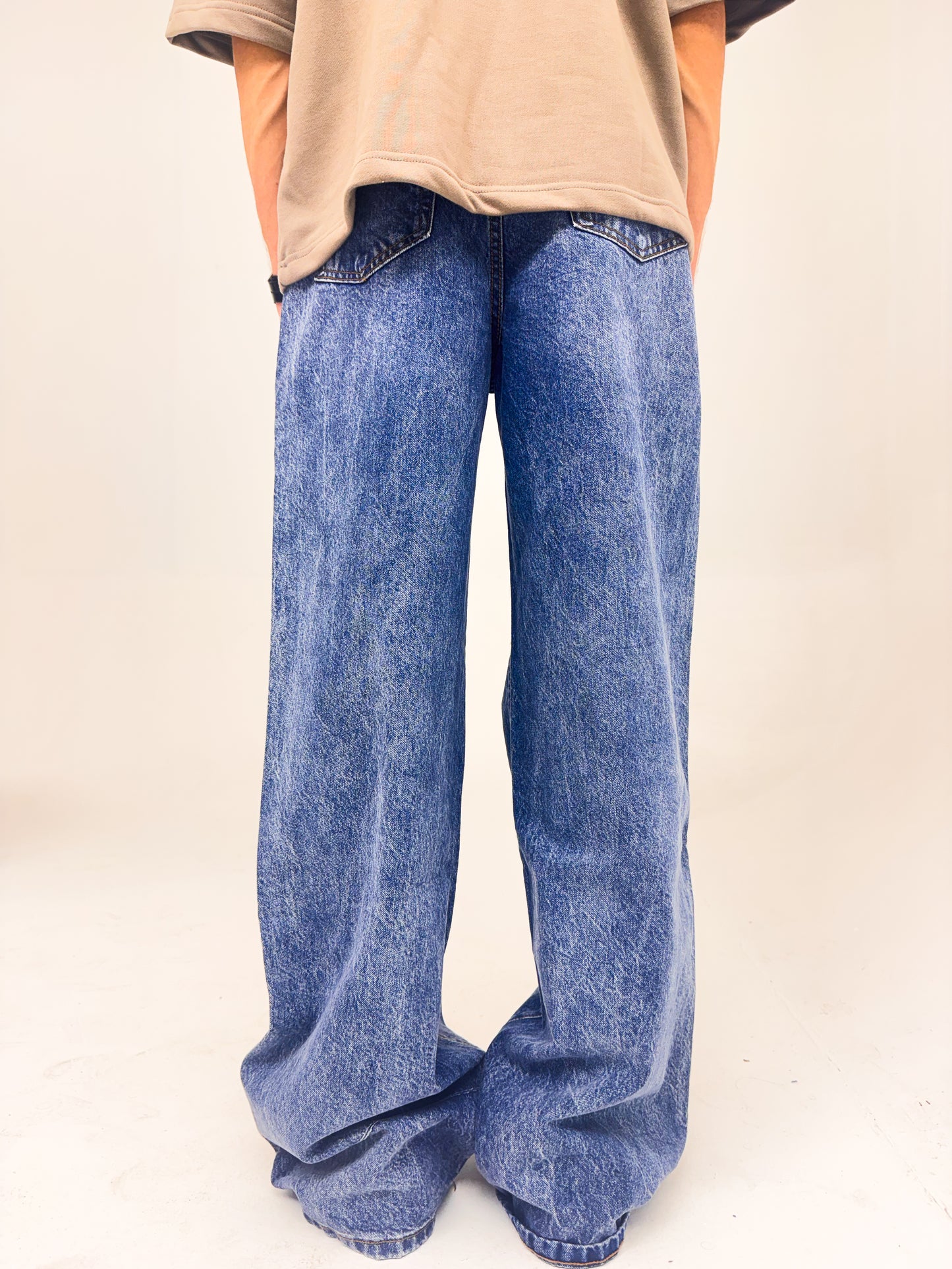 The Fractured Wide-Leg Denims