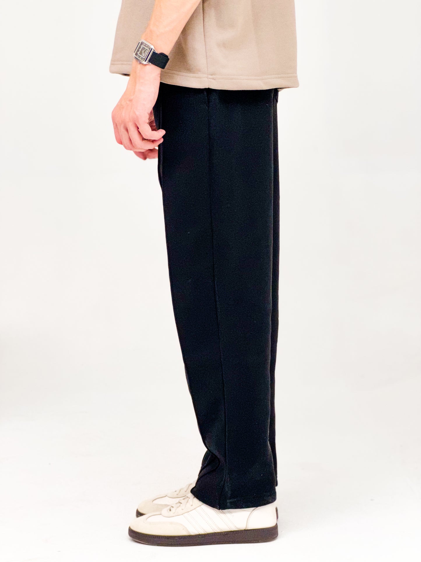 Everyday Pleated Pants V2.0 - Black
