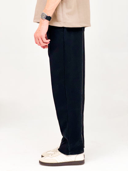 Everyday Pleated Pants V2.0 - Black