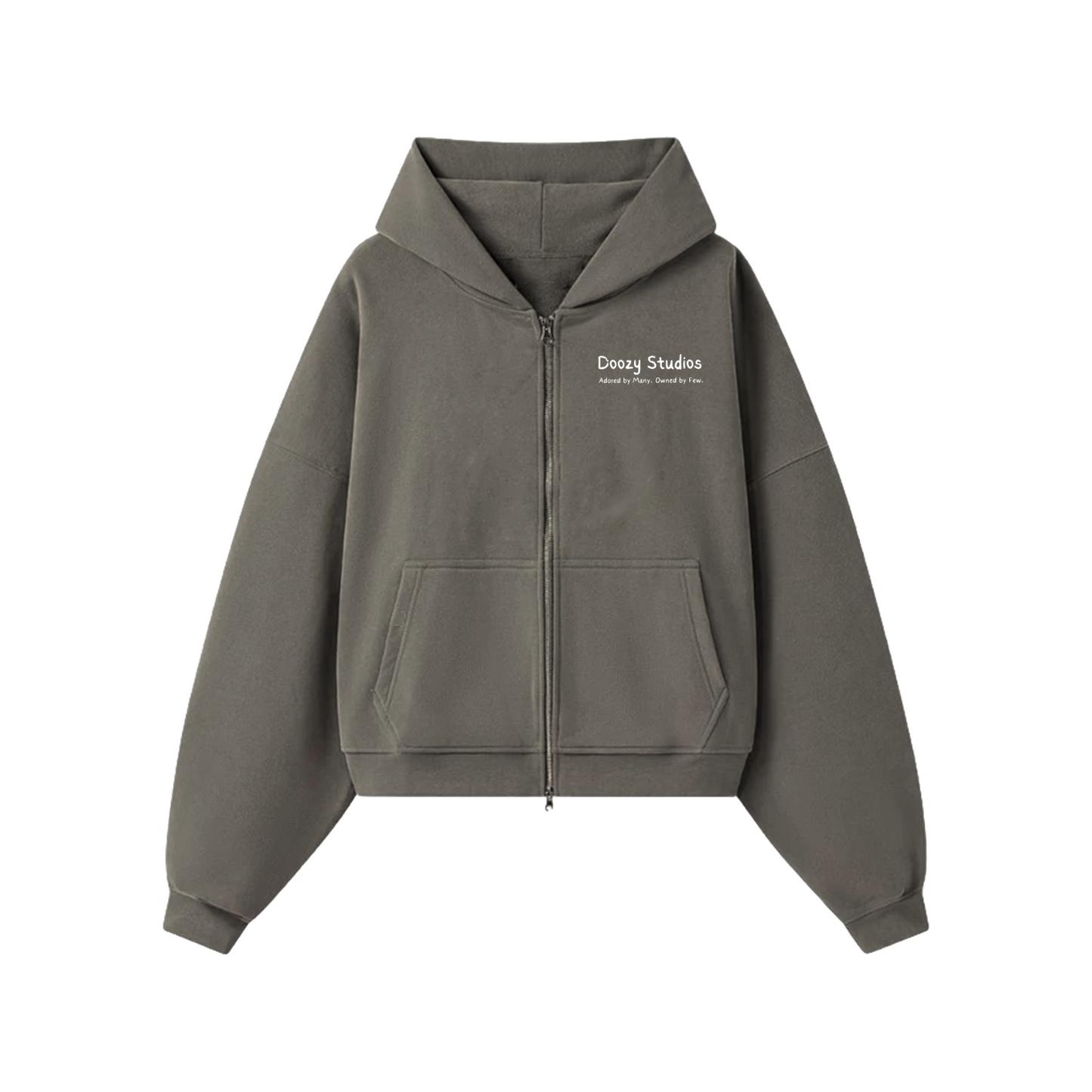 THE SABR CROP HOODIE - Steel Grey
