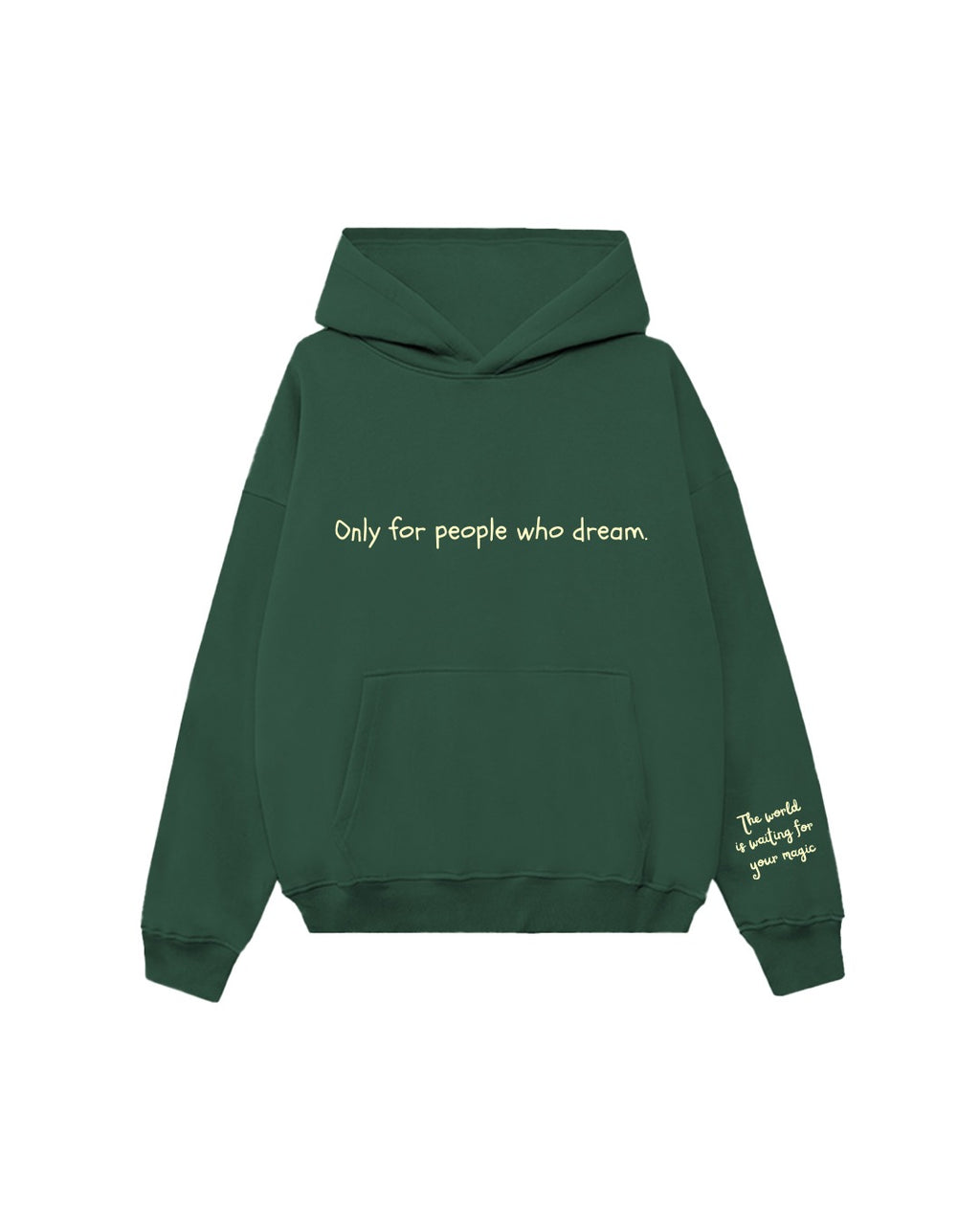 The Dreamers Oversized Hoodie - Bottle Green