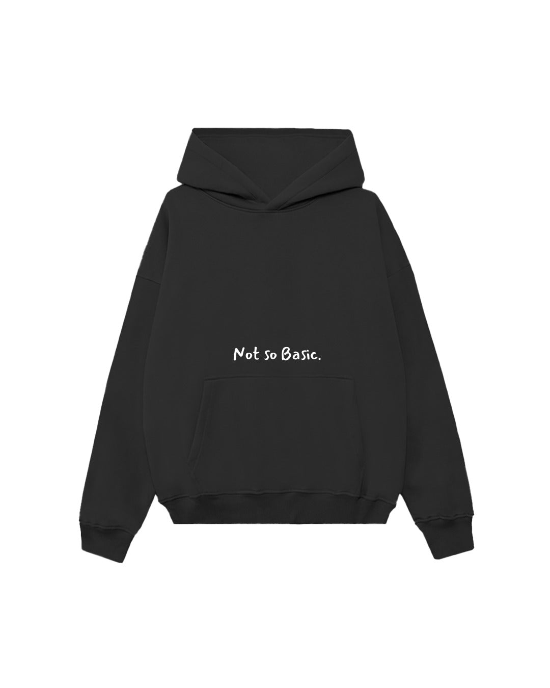 The Not So Basic Oversized Hoodie - True Black