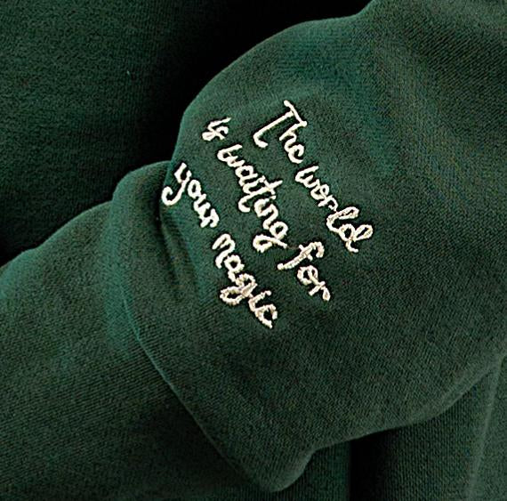 The Dreamers Oversized Hoodie - Bottle Green